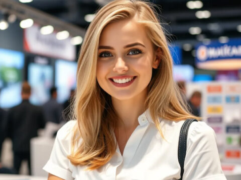 莫斯科的展场女郎